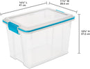 Sterilite Gasket Storage Box with Lids for Home & Office, 20 Quart, 6-Pack. — 2