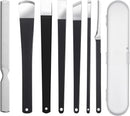 7 Pcs Professional Pedicure Tools for Feet, Stainless Steel Ingrown Toenail Removal Blade Kit with File, Toe Nail Knife Set for Men Women,Corn and Rasp Callus Remover Foot Scraper for Dead Skin — 1