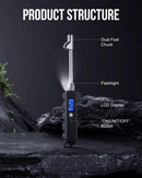 DigitPro Digital Tire Pressure Gauge 0-230 PSI with Dual Head