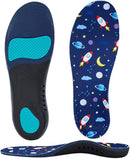 Kids Insoles for Arch Support - Plantar Fasciitis Cushioning Inserts - Shock Absorption - Deep Heel Cup Healthy Feet - Children Inner Soles for Arch Pain, Flat Feet, Feet Pain Relief - Multicolor — 1
