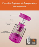Electric Pencil Sharpener for Classroom, Fully Automatic, Magenta Pink — 7