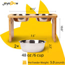 Elevated Dog Bowls, Bamboo Raised Dog Bowl Stand (10" Tall) — 2