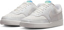 Nike Women's Court Vision Low Shoes - Summit White/Off White-hyper Royal — 5