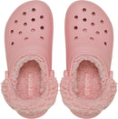 Crocs Unisex Adult Classic Fleece Lined Clogs, Fuzzy Slippers for Women and Men – Powder Pink — 3