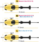 Eachway Pair of Professional 2-Way Premium Shoe Stretcher Tough Plastic Shoe Trees, Adjustable Length & Width Durable Shoe Shaper for Men and Women (Large) | yellow — 6