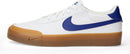 Nike Men's Court Shot Shoes - White/Deep Royal Blue/Gum Medium Brown — 1