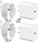 iPhone 14 13 12 11 Charger Fast Charging 20W USB C Charger Type C Charger Fast Charging Block with 10FT Long USB C to Lightning Cable for iPhone 14/13/12/12 Pro Max/11/Xs Max/XR/X,AirPods Pro,2 Pack photo 1