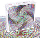 Bgraamiens Puzzle-Twisted 3D Colorful squares-1000 Pieces Square Puzzle Color…