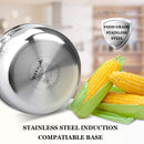Duxtop Tri-Ply Stainless Steel Saucepan with Lid, 3 Qt Induction Pot — 5