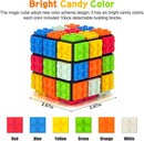 Willking Speed Cube 3x3 Build-on Brick Magic Cube 3x3x3 Brain Teaser Puzzles and Building Brick Blocks Toy for Kids Adult（Included Brick Separator） — 2