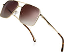 ZENOTTIC Polarized Aviator Sunglasses for Men: UV400 Protection Trendy Anti-Glare Shades - Driving Fishing Golf Fashion | Gold Frame Brown Lenses — 1