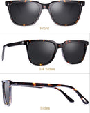 CARFIA Polarized Men's Sunglasses UV400 Protection Cool Man Shades CA5354 | 1. Tortoise Frame Grey Lens | Multicolor — 5