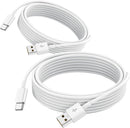 2 Pack Car Media Carplay Cable for iPhone 18/17/Duo(Fold)/Air/15/16 16e 15, Android Auto, Navigation Fast Charger & Data Cord for iPad,Samsung,Google Pixel, Moto, LG Phone USB A to USB Type C Charging 1