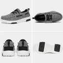 OrthoComfoot Women's Orthopedic Walking Shoes Slip On Loafers: Comfortable Orthotic Shoes with Arch Support for Flat Feet, Casual Plantar Fasciitis Deck Loafers for Heel and Foot Pain Relief - W1-black/Grey — 4