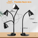 BOHON LED Desk Lamp with USB Charging Port 3 Color Modes Dimmable, Black — 7