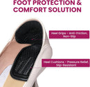 Bukihome T-Shape Heel Grips for Women Men, Comfort Gel Heel Pads for Shoes - Black | 2 Pairs — 2