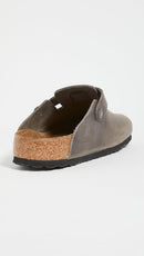 Birkenstock Unisex Boston Soft Footbed Leather Clog – Multi — 6