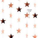 Patelai 130 ft Star Garland Banner Decor,Rose Gold | 130 feet — 2