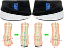 3 Layers Adjustable Supination & Pronation Correction Heel Insoles,Self-Adhesive Medial & Lateral Heel Wedge Inserts for Foot Alignment, Knee Pain, Bow Legs (Black, L: W: 7.5-12 / M: 7-11) - Black - 3 Layers — 1