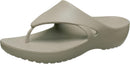 Crocs Women's Kadee Wedge Platform Flip Flop Sandals Cobblestone 9 — 1