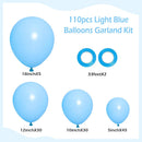 110pcs Light Blue Balloon Arch Kit with 18 12 10 5 inch Balloons — 2