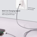 QQLIKE USB C Cable, 5 Pack (6FT) 3A Fast Charging Nylon Braided Type C Cord 3