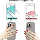 TACOMEGE Transparent Clear Phone Ring Grips Holder Kickstand, Gold photo 4
