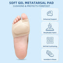 KTSAY Metatarsal Pads with Gel Pad for Women and Men, Foot Pads for Ball Pain Relief, Morton's Neuroma, Metatarsalgia Support (2, Beige, Large) 2