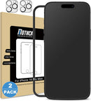 Mothca 2 Pack Matte Glass Screen Protector for iPhone 16 Pro Max[6.9 inch] + 2 Pack Camera Lens Protector, Anti-Glare & Anti-Fingerprint Tempered Glass (Not Privacy Film) Bubble Free, Smooth as Silk — 1