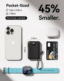 Portable Charger Power Bank 10000mAh, 45% Smaller Built-in Cables & AC Plug photo 4