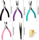 URSKYTOUS 4Pcs Jewelry Pliers Set Jewelry Making Pliers Tools Kit Include Jewelry Making Needle Nose Chain Nose… — 4