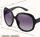 miyya Bug Eye Oversized Polarized Sunglasses Womens, Trendy Retro Sun Glasses for Women 2025, Oversized UV Protection Shades | Black/Purple Gradient — 5