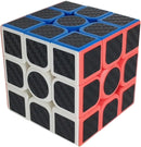 AHYUAN 3x3 Speed Cube Black Magic Cube Carbon Fibre Stickers Problem-Solving Brain Teaser Cube Toys Game Color-Matching Puzzle Fidget Toy Sensory Puzzles Stocking Stuffers for Kids Adults — 2