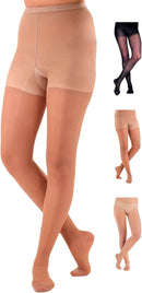 ABSOLUTE SUPPORT Women Sheer Compression Pantyhose 20-30mmHg, Beige/3XL | 3X-Large — 1