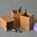 Bamboo Wood Desk Pen Pencil Holder Stand Multi Purpose Use Pencil Cup Pot Desk Organizer — 4