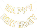 Pre-Strung Happy Birthday Banner White Party Decorations — 1