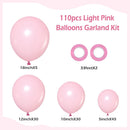 110pcs Light Pink Balloon Arch Kit with 18 12 10 5 inch Balloons — 2