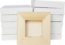 LWR CRAFTS Mini Stretched Canvas 2" X 2" Pack of 12 | 2"x2"x12 — 2