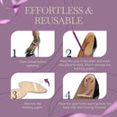 Ballotte Premium Silicone Heel Pads for Shoes Soft Heel Grip 8Pack Natural — 7