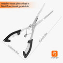 Needle Nose Pliers Fishing,Hook Remover Fishing Pliers | black — 2
