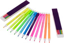 Crayola Clicks 2.0mm Mechanical Colored Pencil Set, 12 Neon Colors, Coloring Pencils for Kids, No Sharpen, 24 Replacement Cores, Ages 5+ | Click Mechanical Pencil — 4