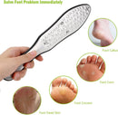 BEZOX Professional Foot File Callus Remover, Double Sided Pedicure Rasp for Cracked Heel and Dead Foot Skin - Heavy Duty Surgical Grade Stainless Steel - W/Cloth Storage Bag & Gift Box - Silver — 3