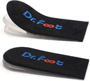 Dr.Foot Adjustable Orthopedic Heel Lift Inserts, Height Increase Insole for Leg Length Discrepancies, Heel Spurs, Heel Pain, Sports Injuries, and Achilles tendonitis (Black, 3 Layers) — 1