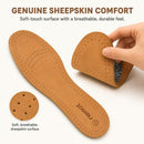 riemot Leather Insoles for Men, 100% Lambskin Upper for Dress Shoes & Boots 44EU, US11 - Brown — 2