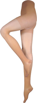 Truform Sheer Compression Pantyhose, 20-30 mmHg, Women's Shaping Tights, 20 Denier, Beige, Large (Pack of 2) — 8