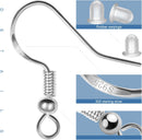 925 Sterling Silver Earring Hooks 120 PCS/60 Pairs, Ear Wires Fish Hooks — 3