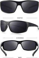 BEALER Polarized Sports Sunglasses for Men Lightweight TR90 Frame Sun Glasses Driving Cycling Fishing UV Protection Shades | Matte Black Frame/Grey Lens | 62 Millimeters — 3