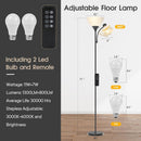 GERGO Torchiere Floor Lamp with Remote Control and Adjustable Reading Light — 6