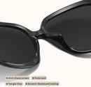 miyya Bug Eye Oversized Polarized Sunglasses Womens, Trendy Retro Sun Glasses for Women 2025, Oversized UV Protection Shades | Black/Black — 3