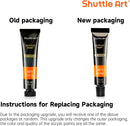 Shuttle Art Acrylic Paint Set, 15 x 12ml Tubes Artist Quality Non Toxic Rich Pigments Colors Perfect for Kids Adults Beginners Artists Painting on Canvas Wood Clay Fabric Ceramic Crafts | 15 Colors | 0.4 Fl Oz (Pack of 15) — 8